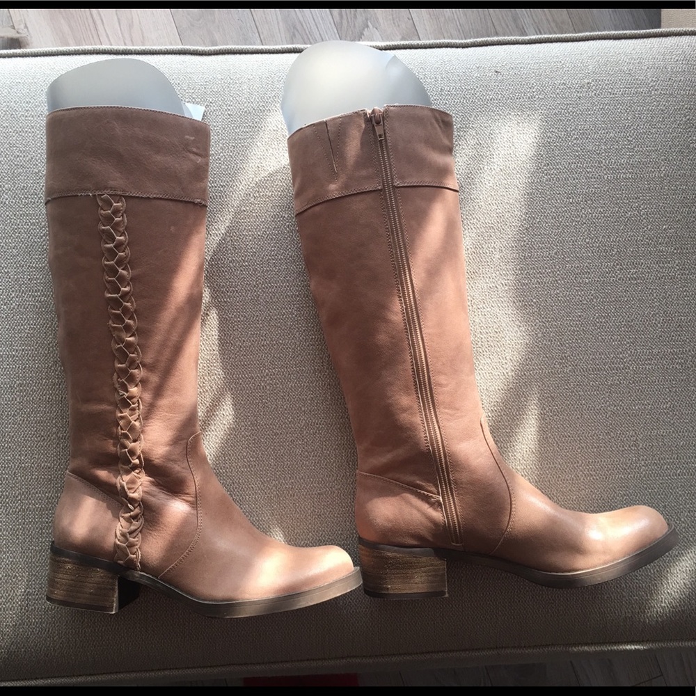 Lucky brand tall leather boots